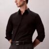 Slim-Fit-Hemd aus Cotton Stretch-Popeline