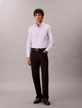 Slim-Fit-Hemd aus Supima-Cotton Stretch
