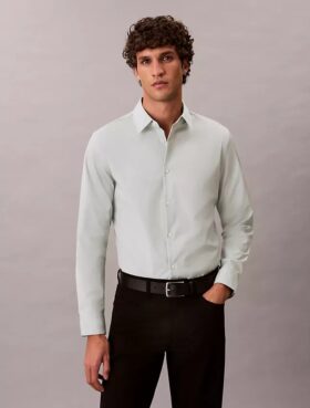 Slim-Fit-Hemd aus Supima-Cotton Stretch
