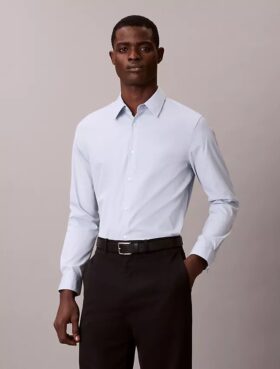 Slim-Fit-Hemd aus Supima-Cotton Stretch