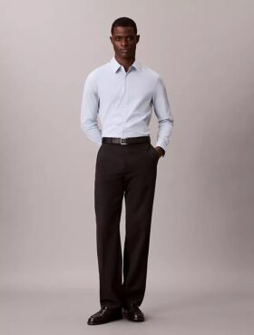 Slim-Fit-Hemd aus Supima-Cotton Stretch