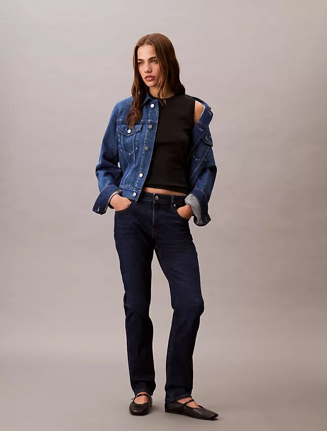 Slim-Fit-Jeans mit mittlerer Leibhöhe Slim-Fit-Jeans mit mittlerer Leibhöhe