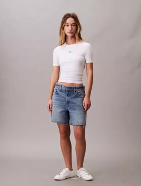 Slim-Fit-T-Shirt aus Modal-Stretch mit Monogram-Logo