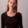 Slim-Fit-T-Shirt aus Modal-Stretch-Rippstoff