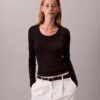 Slim-Fit-T-Shirt aus Modal-Stretch-Rippstoff