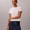Slim-Fit-T-Shirt mit erhabener Schriftzug-Grafik Slim-Fit-T-Shirt mit erhabener Schriftzug-Grafik