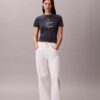 Slim-Fit-T-Shirt mit erhabener Schriftzug-Grafik Slim-Fit-T-Shirt mit erhabener Schriftzug-Grafik