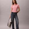 Slim-Fit-T-Shirt mit geschwungenem Logo-Print