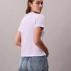 Slim-Fit-T-Shirt mit geteiltem Logo-Print