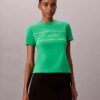 Slim-Fit-T-Shirt mit Streifen-Logo Slim-Fit-T-Shirt mit Streifen-Logo
