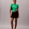 Slim-Fit-T-Shirt mit Streifen-Logo Slim-Fit-T-Shirt mit Streifen-Logo