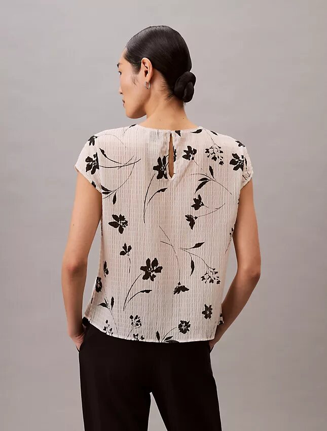 Smock-Oberteil mit Blumenprint Smock-Oberteil mit Blumenprint