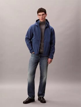 Softshell-Jacke mit Kapuze und Reißverschluss