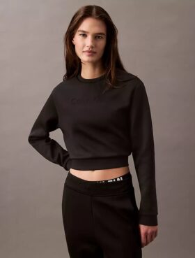 Spacer-Sweatshirt mit Rundhalsausschnitt Spacer-Sweatshirt mit Rundhalsausschnitt