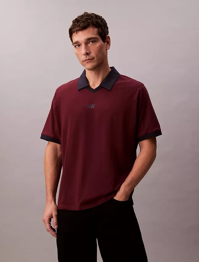 Sport-Polohemd mit Monogram-Logo Sport-Polohemd mit Monogram-Logo