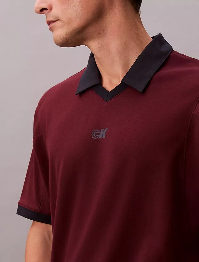 Sport-Polohemd mit Monogram-Logo Sport-Polohemd mit Monogram-Logo