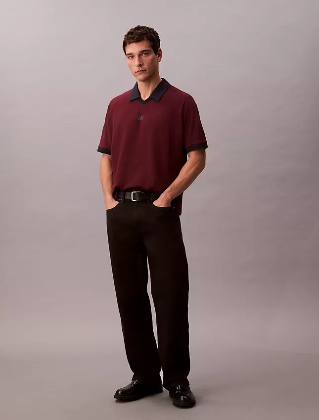 Sport-Polohemd mit Monogram-Logo Sport-Polohemd mit Monogram-Logo