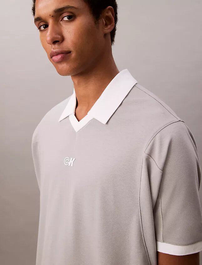 Sport-Polohemd mit Monogram-Logo Sport-Polohemd mit Monogram-Logo
