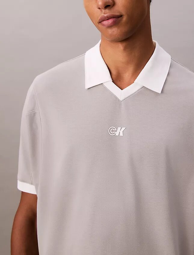 Sport-Polohemd mit Monogram-Logo Sport-Polohemd mit Monogram-Logo