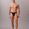 Sport-Slip aus Mikrofaser und Spitze Sport-Slip aus Mikrofaser und Spitze
