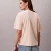Standard-Logo-T-Shirt mit geradem Schnitt und Rundhalsausschnitt