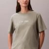 Standard-Logo-T-Shirt mit geradem Schnitt und Rundhalsausschnitt