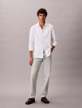 Standard Straight Jeans aus Wollmischung
