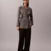 Stretch-Blazer mit Gürtel