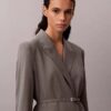Stretch-Blazer mit Gürtel