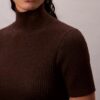 Strickkleid aus Lurex-Merinowollmischung