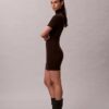 Strickkleid aus Lurex-Merinowollmischung
