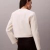 Strukturierte kragenlose Jacke