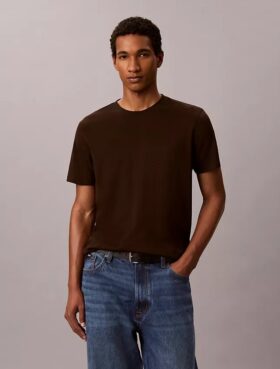 Supima-Baumwoll-T-Shirt mit Rundhalsausschnitt