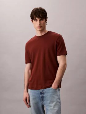 Supima-Baumwoll-T-Shirt mit Rundhalsausschnitt