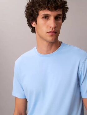 Supima-Baumwoll-T-Shirt mit Rundhalsausschnitt