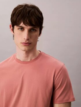 Supima-Baumwoll-T-Shirt mit Rundhalsausschnitt