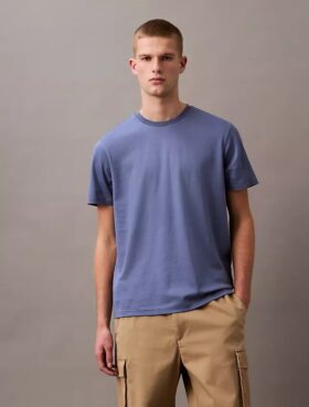 Supima-Baumwoll-T-Shirt mit Rundhalsausschnitt