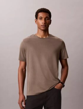Supima-Baumwoll-T-Shirt mit Rundhalsausschnitt