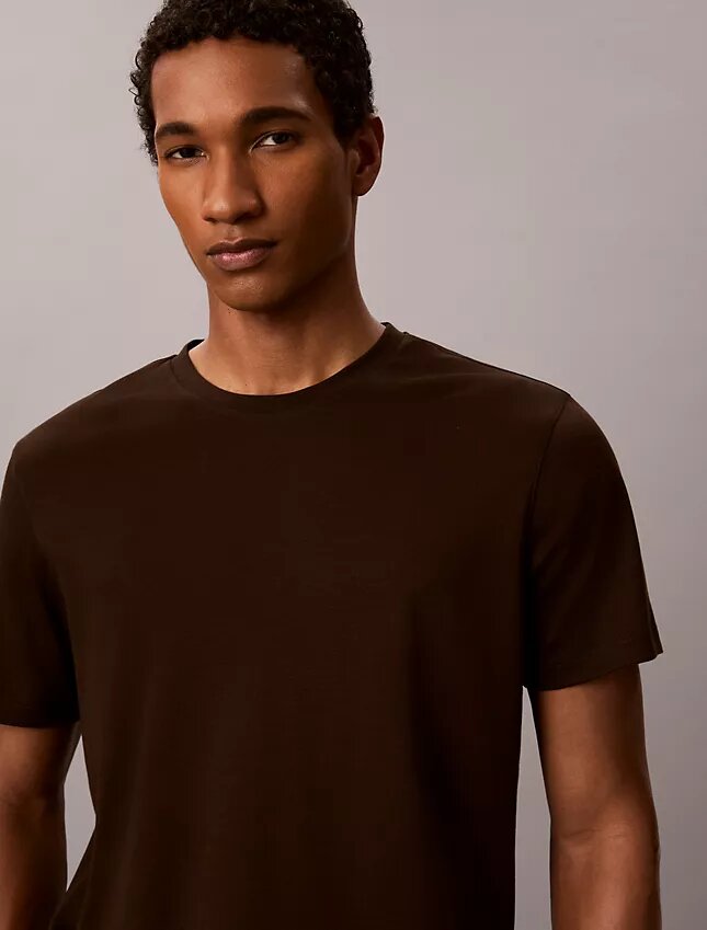Supima-Baumwoll-T-Shirt mit Rundhalsausschnitt Supima-Baumwoll-T-Shirt mit Rundhalsausschnitt
