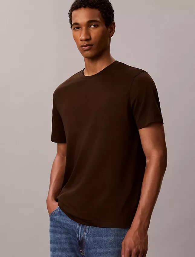 Supima-Baumwoll-T-Shirt mit Rundhalsausschnitt Supima-Baumwoll-T-Shirt mit Rundhalsausschnitt
