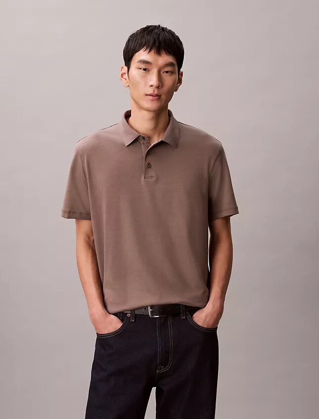 Supima-Baumwolle Klassisches Poloshirt Supima-Baumwolle Klassisches Poloshirt