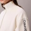 Sweatshirt mit durchgehendem Reißverschluss und Logo-Streifen Sweatshirt mit durchgehendem Reißverschluss und Logo-Streifen