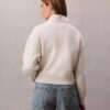 Sweatshirt mit Viertelreißverschluss, Stehkragen und Archiv-Logo