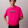 T-Shirt mit Block-Logo-Grafik in lockerer Passform