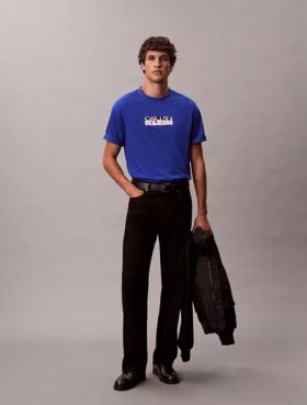 T-Shirt mit Block-Logo-Grafik in lockerer Passform T-Shirt mit Block-Logo-Grafik in lockerer Passform