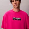 T-Shirt mit Block-Logo-Grafik in lockerer Passform