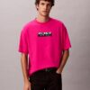 T-Shirt mit Block-Logo-Grafik in lockerer Passform