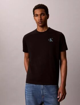 T-Shirt mit „Brushstroke Monologo“-Grafik