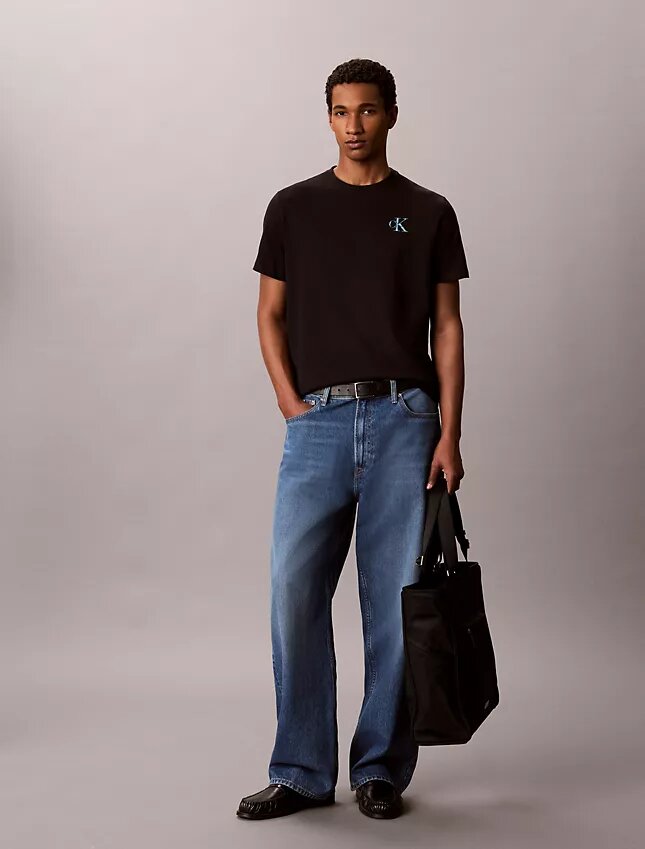 T-Shirt mit „Brushstroke Monologo“-Grafik T-Shirt mit „Brushstroke Monologo“-Grafik