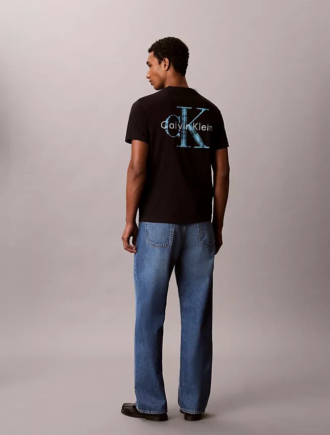 T-Shirt mit „Brushstroke Monologo“-Grafik T-Shirt mit „Brushstroke Monologo“-Grafik